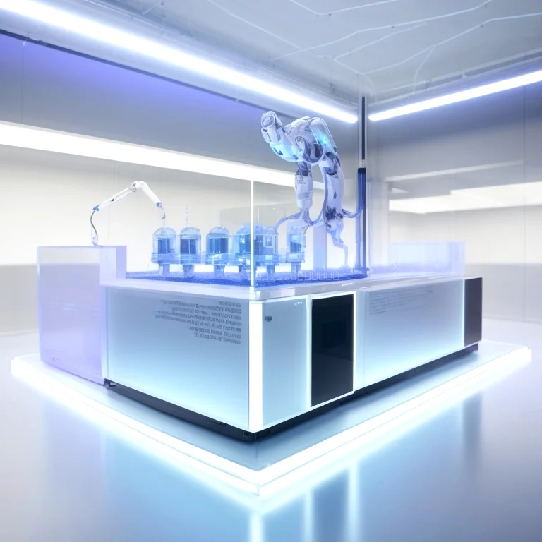 Laboratoriumsraum mit KI-gestützter Kühltechnik